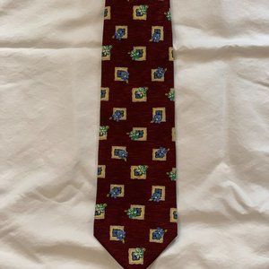 Mens Nautica Burgandy Tie